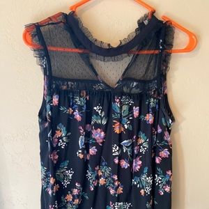 Sleeveless floral top